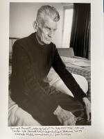 [Beckett, "Samuel Beckett photographed at the Hyde Park Hotel, Room 604, London 1980