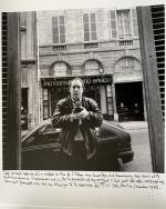 John Minihan, "Self-Portrait - Looking into a window on Rue de L'Odeonwhere James Joyce and Hemingway keep [sic] court at the bookshop known as Shakespeare and Co.